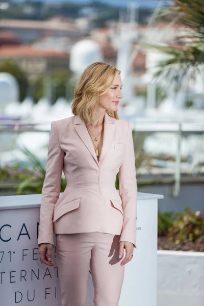 Cannes France Mai 2018 Cate Blanchet Assiste Photocall Pour Jury — Photo