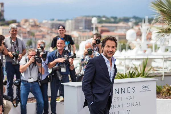 Cannes França Maio 2018 Mestre Cerimônias Edouard Baer Participa Fotochamada — Fotografia de Stock