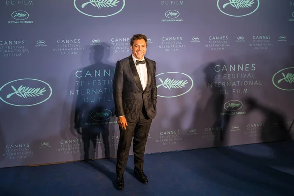 Cannes Frankrike Maj 2018 Skådespelaren Javier Bardem Anländer Till Galamiddagen — Stockfoto