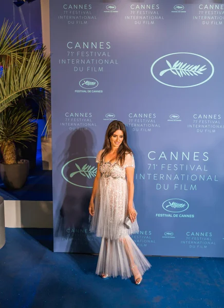 Cannes France Mai 2018 Pénélope Cruz Portant Des Bijoux Atelier — Photo