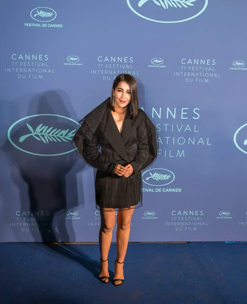 Cannes France Mai 2018 Leila Bekhti Arrive Dîner Gala Lors — Photo