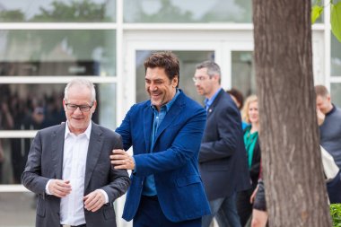 Cannes, Fransa - 09 Mayıs 2018: İspanyol aktör Javier Bardem katılıyor photocall 'Herkes bilir (Todos Lo Saben)' 71 yıllık Cannes Film Festivali sırasında için