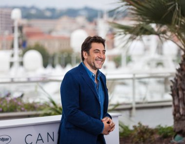 Cannes, Fransa - 09 Mayıs 2018: İspanyol aktör Javier Bardem katılıyor photocall 'Herkes bilir (Todos Lo Saben)' 71 yıllık Cannes Film Festivali sırasında için