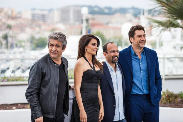 Cannes Francie Května 2018 Ricardo Darin Penelope Cruz Asghar Farhadi — Stock fotografie