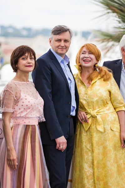 Cannes Frankrijk Mei 2018 Natalya Buzko Directeur Sergej Loznitsa Liudmila — Stockfoto