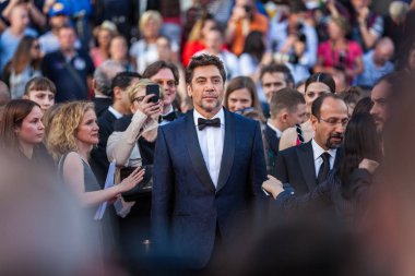 Cannes, Fransa - 09 Mayıs 2018: aktör Javier Bardem 'Herkes bilir (Todos Lo Saben)' ile taranması ve açılış galası 71 yıllık Cannes Film Festivali sırasında katılıyor