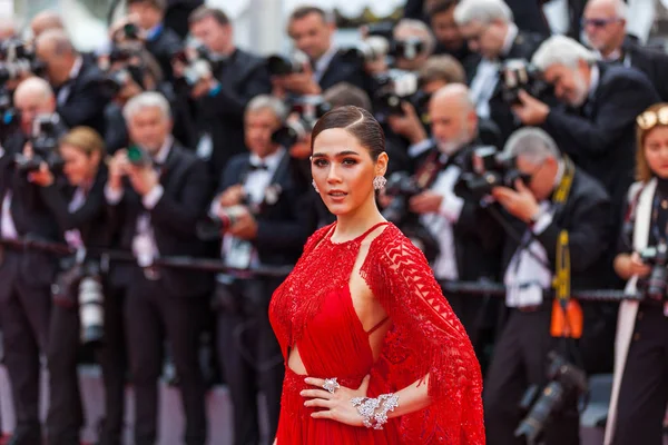 Cannes Frankrike Maj 2018 Araya Hargate Delta Screening Alla Vet — Stockfoto