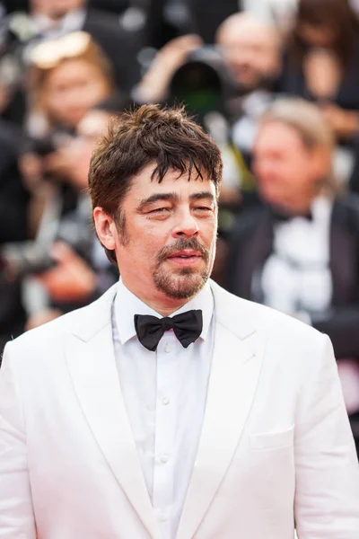 Cannes Francie Května 2018 Benicio Del Toro Účastní Promítání Všichni — Stock fotografie