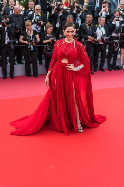 Cannes Fransa Mayıs 2018 Araya Hargate Herkes Bilir Todos Saben — Stok fotoğraf