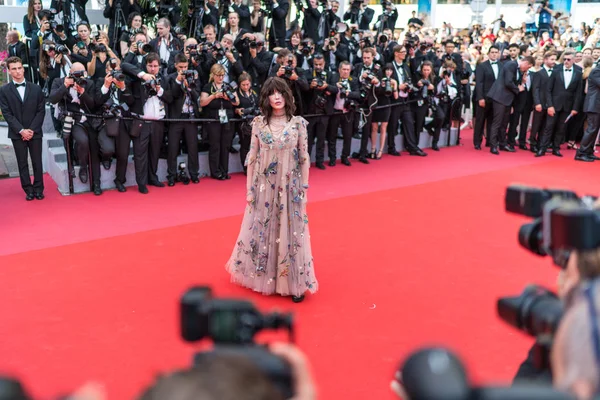 Cannes Francia Maggio 2018 Isabelle Adjani Partecipa Alla Proiezione Everybody — Foto Stock