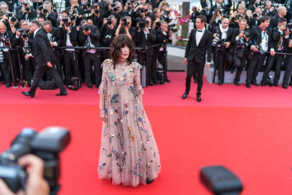 Cannes Francja Maja 2018 Isabelle Adjani Uczestniczy Ekranizacji Każdy Wie — Zdjęcie stockowe