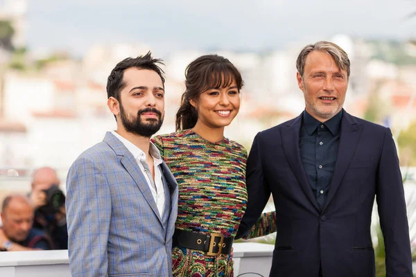 Cannes Fransa Mayıs 2018 Oyuncu Mads Mikkelsen Oyuncu Maria Thelma — Stok fotoğraf