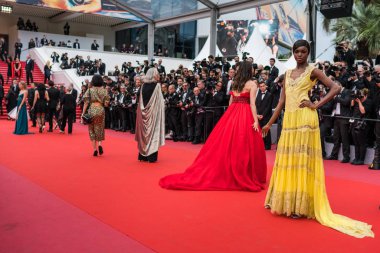 Cannes, Fransa - 9 Mayıs 2018: Leomie Anderson 'Yomeddine' ile taranması 71 yıllık Cannes Film Festivali sırasında katılıyor