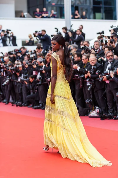 Cannes Frankrike Maj 2018 Leomie Anderson Delta Screening Yomeddine Den — Stockfoto