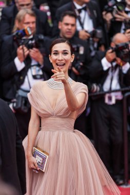 Cannes, Fransa - 10 Mayıs 2018: Celina üzgünüm Angel (Plaire, Aimer Et Courir Vite) testi ile taranması 71 yıllık Cannes Film Festivali sırasında katılan yeşim