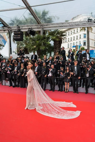 Cannes Frankrike Maj 2018 Araya Hargate Delta Screening Ledsen Angel — Stockfoto