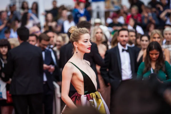 Cannes Francie Května 2018 Amber Heard Účastní Promítání Sorry Angel — Stock fotografie