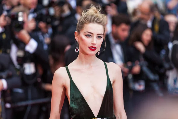 Cannes France May 2018 Amber Heard Attending Screening Sorry Angel — Stock Photo, Image