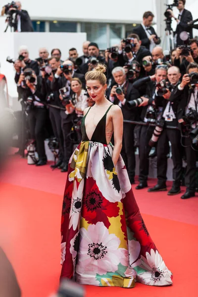 Cannes France Mai 2018 Amber Heard Présent Projection Sorry Angel — Photo