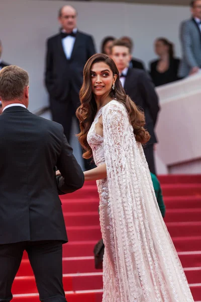 Cannes France Mai 2018 Deepika Padukone Assiste Projection Sorry Angel — Photo