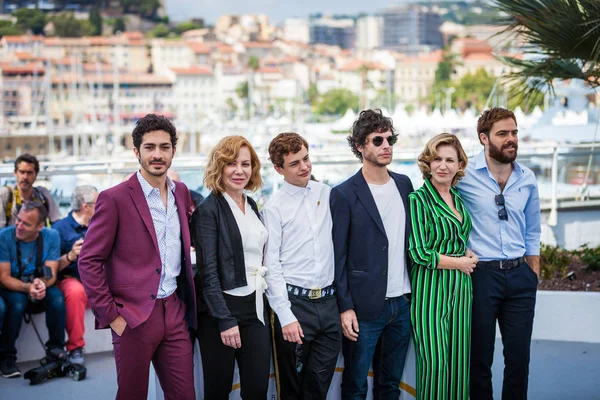 Cannes Fransa Mayıs 2018 Chino Darin Cecilia Roth Lorenzo Ferro — Stok fotoğraf