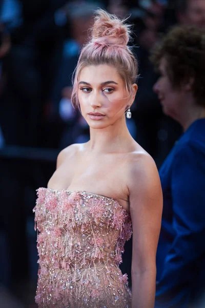 Cannes France May 2018 Hailey Baldwin Attending Screening Girls Sun — Stock Photo, Image