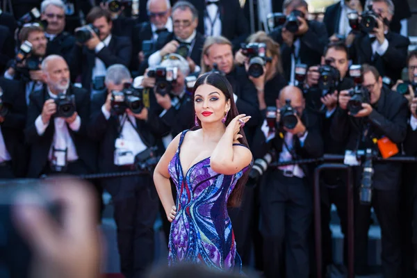 Cannes France May 2018 Aishwarya Rai Attending Screening Girls Sun — Stock Photo, Image