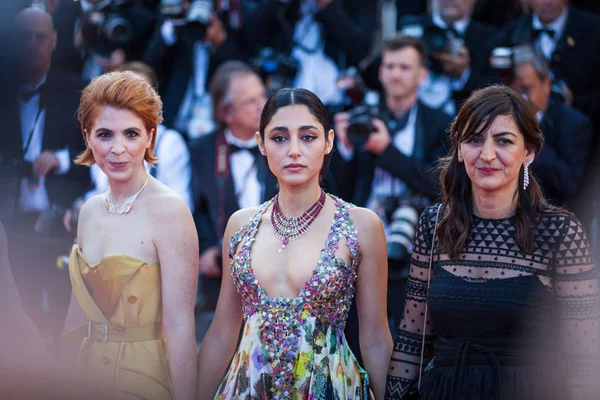 Cannes Francie Května 2018 Emmanuelle Bercot Eva Husson Golshifteh Farahani — Stock fotografie