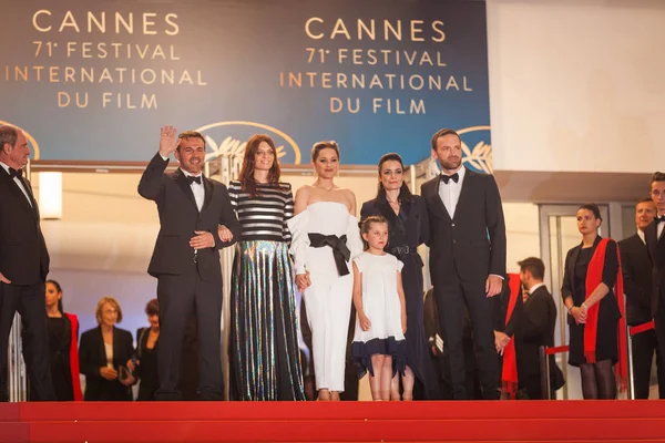 Cannes Francia Mayo 2018 Amelie Daure Marion Cotillard Ayline Aksoy — Foto de Stock