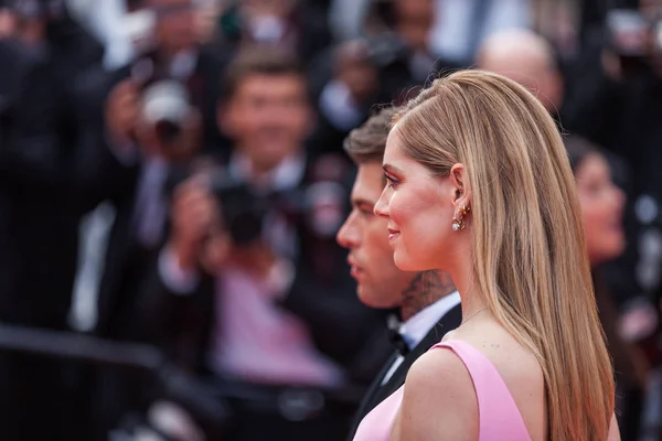 Cannes Francie Května 2018 Chiara Ferragni Účastní Promítání Sink Swim — Stock fotografie