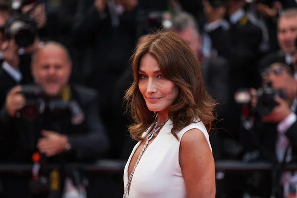 Cannes Frankrike Maj 2018 Carla Bruni Delta Screening Sjunka Eller — Stockfoto
