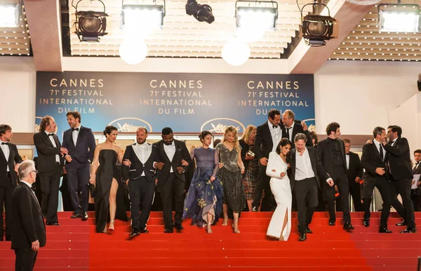 Cannes France May 2018 Philippe Katerine Noee Abita Guillaume Canet — Stock Photo, Image