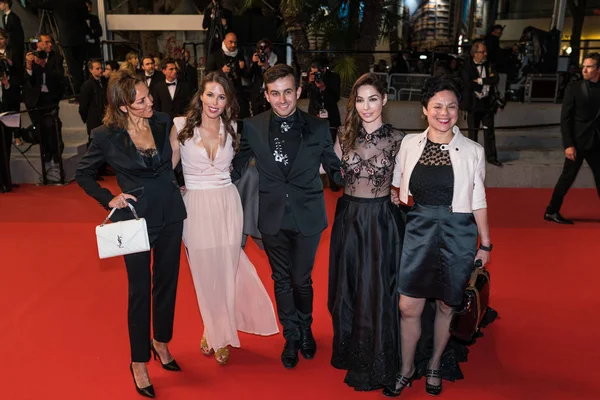 Cannes Francja Maja 2018 Badania Przesiewowe Rodzina Materii Une Affaire — Zdjęcie stockowe
