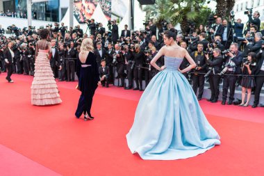 Cannes, Fransa - 15 Mayıs 2018: Ming Xi testi ile taranması katılır ' Solo: A Star Wars hikayesi ' 71 yıllık Cannes Film Festivali sırasında