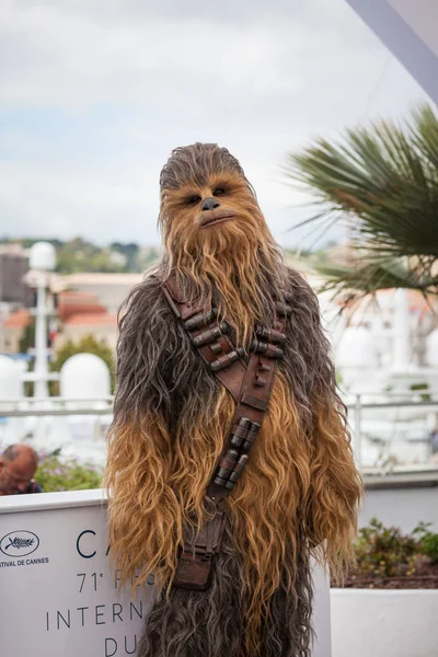 Cannes Francia Mayo 2018 Chewbacca Asiste Solo Una Historia Star — Foto de Stock
