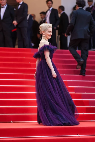 Cannes Francia Maggio 2018 Attrice Emilia Clarke Partecipa Alla Proiezione — Foto Stock