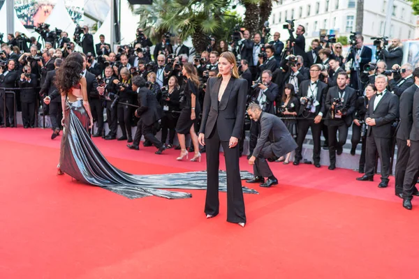 Cannes Frankrike Maj 2018 Modell Doutzen Kroes Sköter Screening Solo — Stockfoto