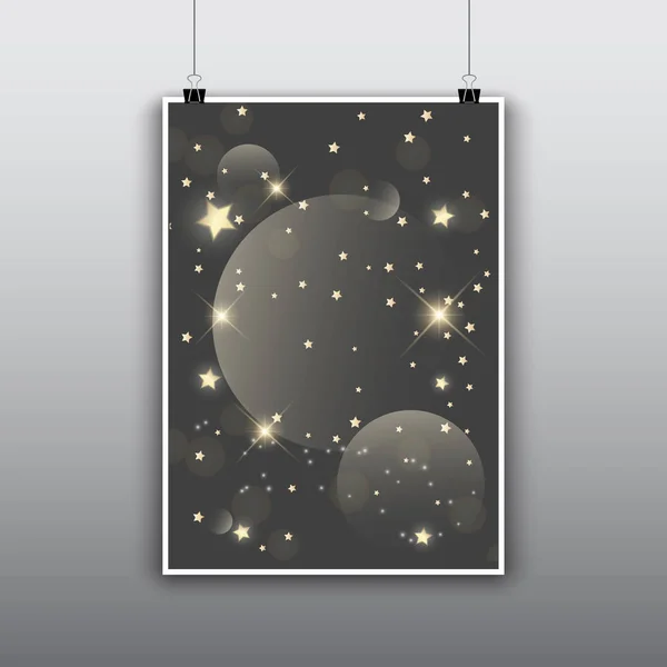 Зоряне плакат дизайн — стоковий вектор