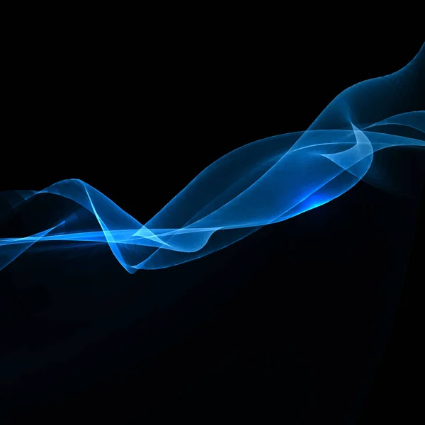 Elektrická modrá vlna pozadí — Stockový vektor