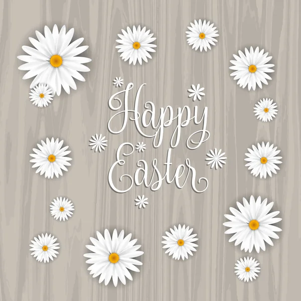 Happy Easter flower background — Stock Vector