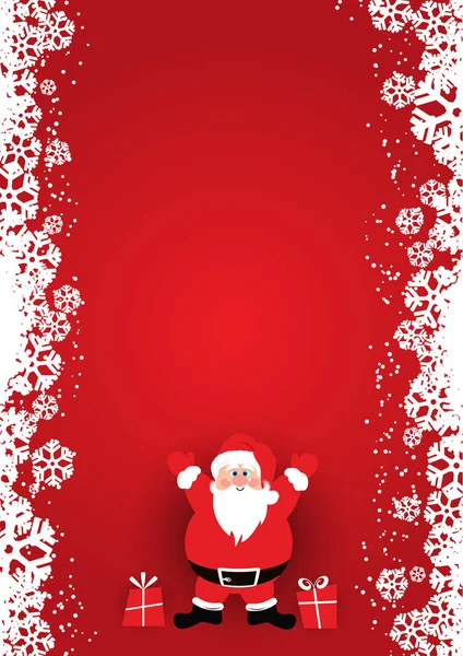 Christmas poster design with Santa Claus — Stock Vector