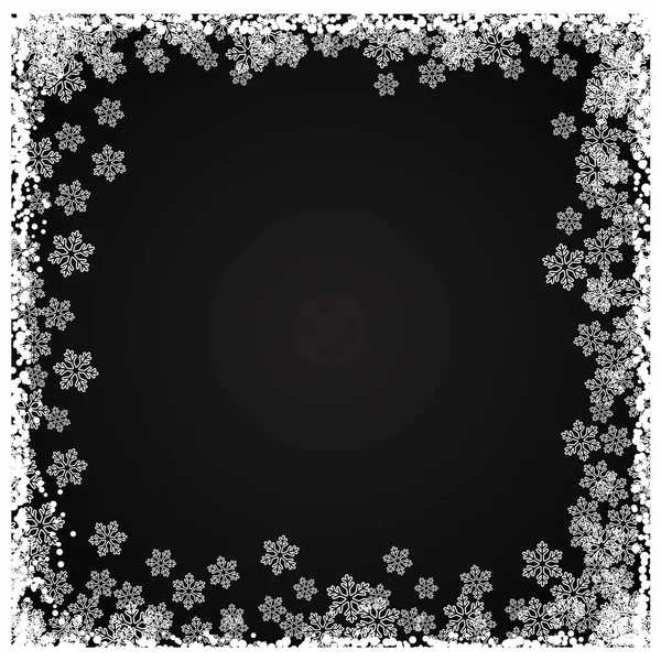 Christmas snowflake border — Stock Vector