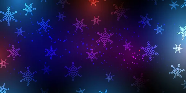 Bannière de flocon de neige de Noël — Image vectorielle