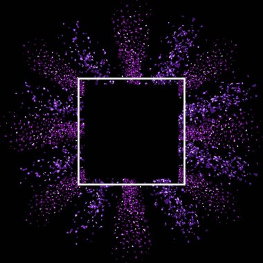 Boş çerçeveli ışıltılı arkaplan 