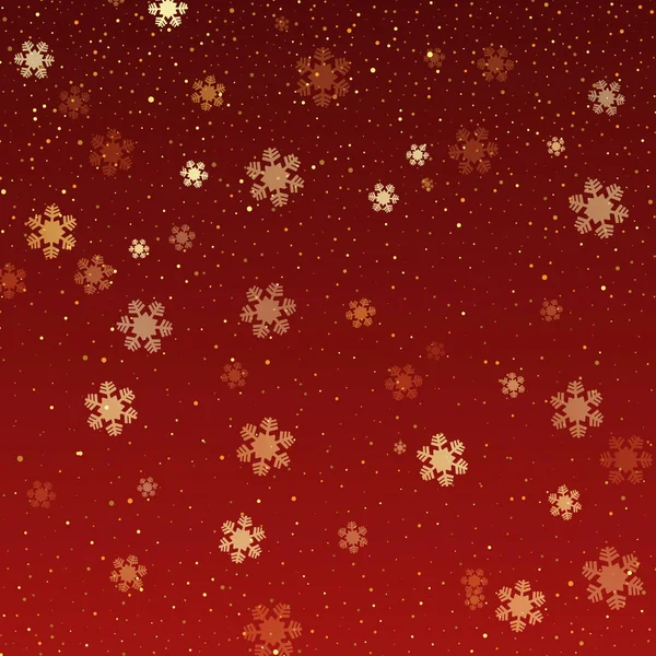 Christmas background of falling snowflakes — Stock Vector