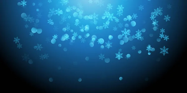 Kerst sneeuwvlok banner — Stockvector