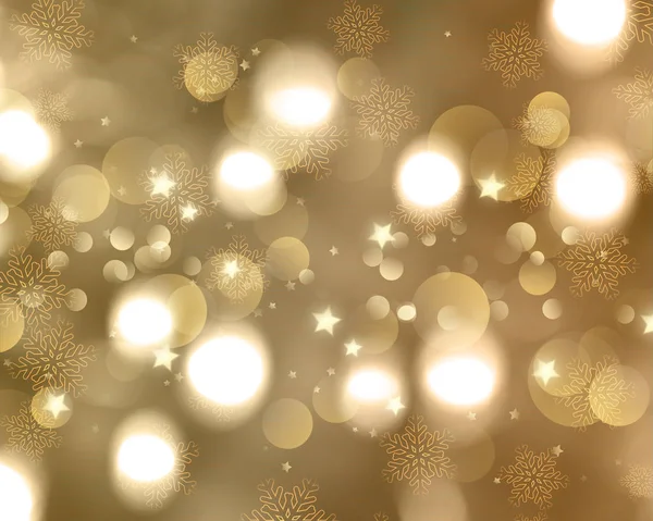 Christmas background of snowflakes and stars — Stock Photo, Image