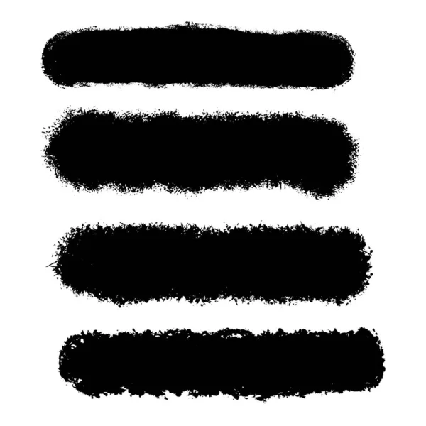 Collection de coups de pinceau Grunge — Image vectorielle