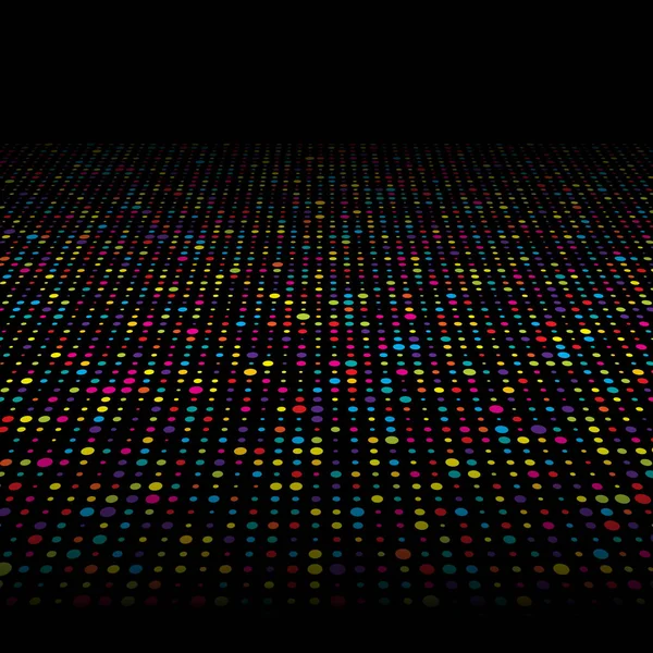 Techno coloré dots fond — Image vectorielle