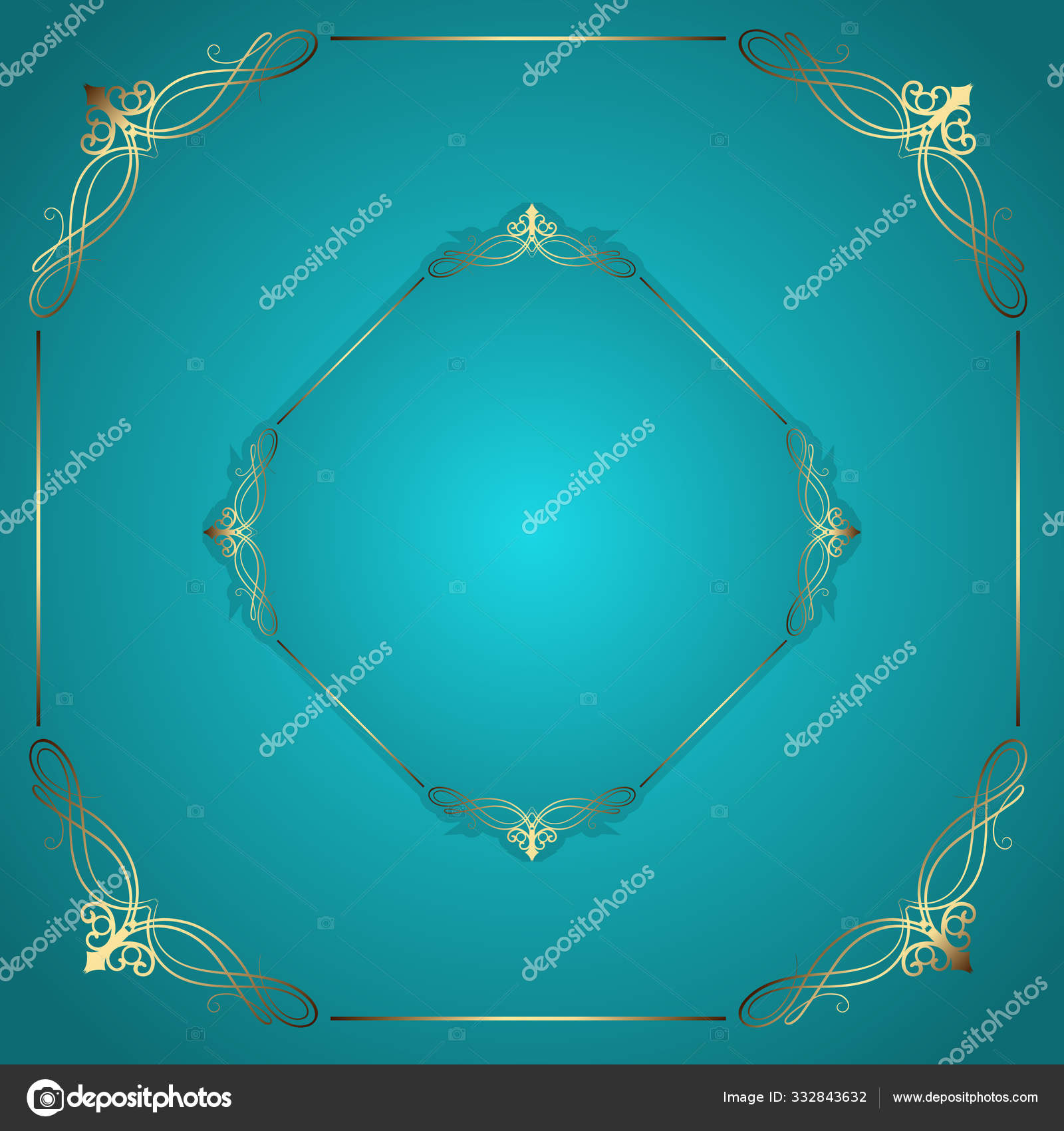 Decorative frame background Stock Vector Image by ©kjpargeter 332843632